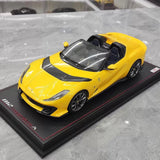 [MR Collection] 1:18 Ferrari 2022 812 Competizione Aperta Yellow Model Car Resin