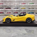 [MR Collection] 1:18 Ferrari 2022 812 Competizione Aperta Yellow Model Car Resin