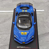 [MR Collection] 1:18 Ferrari 2023 SF90 XX Stradale Glossy Blue & Yellow Model Car Resin