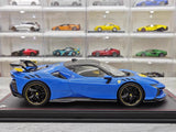 [MR Collection] 1:18 Ferrari 2023 SF90 XX Stradale Glossy Blue & Yellow Model Car Resin