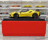 [MR Collection] 1:18 Ferrari 2023 SF90 XX Stradale Glossy Yellow & Black Model Car Resin