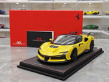 [MR Collection] 1:18 Ferrari 2023 SF90 XX Stradale Glossy Yellow & Black Model Car Resin