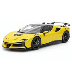 [MR collection] 1:18 Ferrari 2023 SF90 XX Stradale brillant jaune & noir voiture miniature Resin