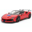 [MR Collection] 1:18 Ferrari 2023 SF90 XX Stradale Matte Red & Blue Model Car Resin