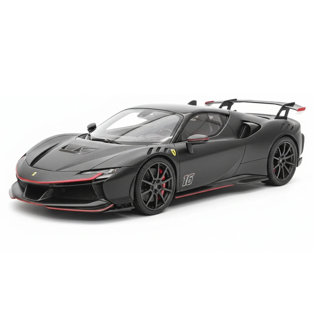 [MR Collection] 1:18 Ferrari 2023 SF90 XX Stradale Matte Black Model Car Resin
