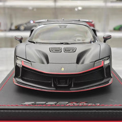 [MR Collection] 1:18 Ferrari 2023 SF90 XX Stradale Matte Black Model Car Resin