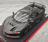 [MR Collection] 1:18 Ferrari 2023 SF90 XX Stradale Matte Black Model Car Resin