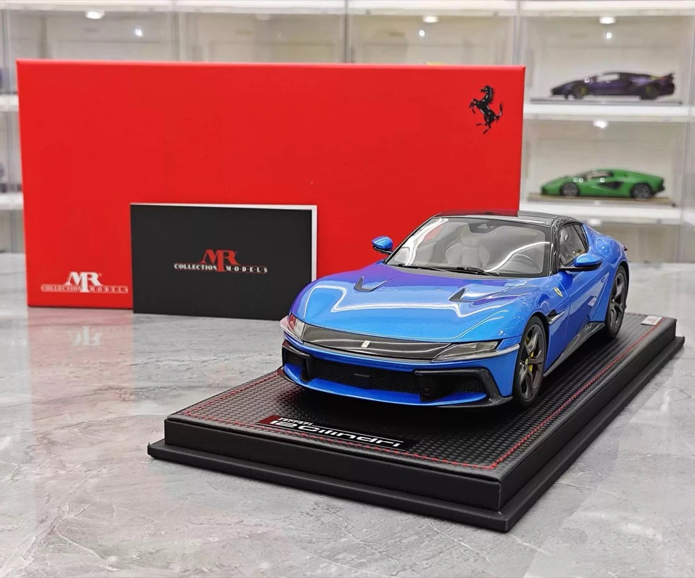 [MR Collection] 1:18 Ferrari 2024 12 Cilindri Blue Model Car Resin