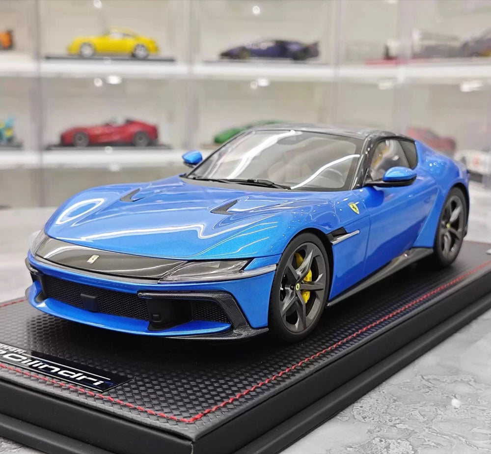 [MR Collection] 1:18 Ferrari 2024 12 Cilindri Blue Model Car Resin