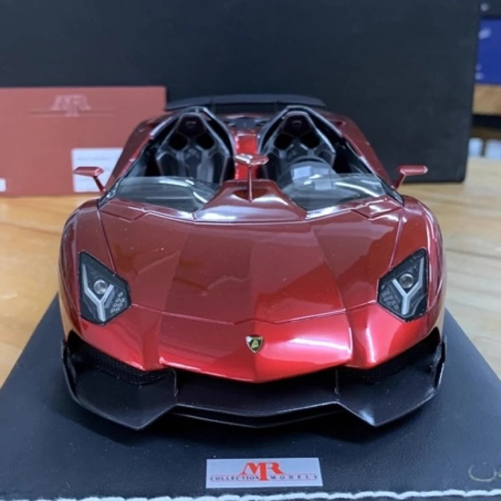 [MR Collection] 1:18 Lamborghini 2012 Aventador J Red Model Car Resin