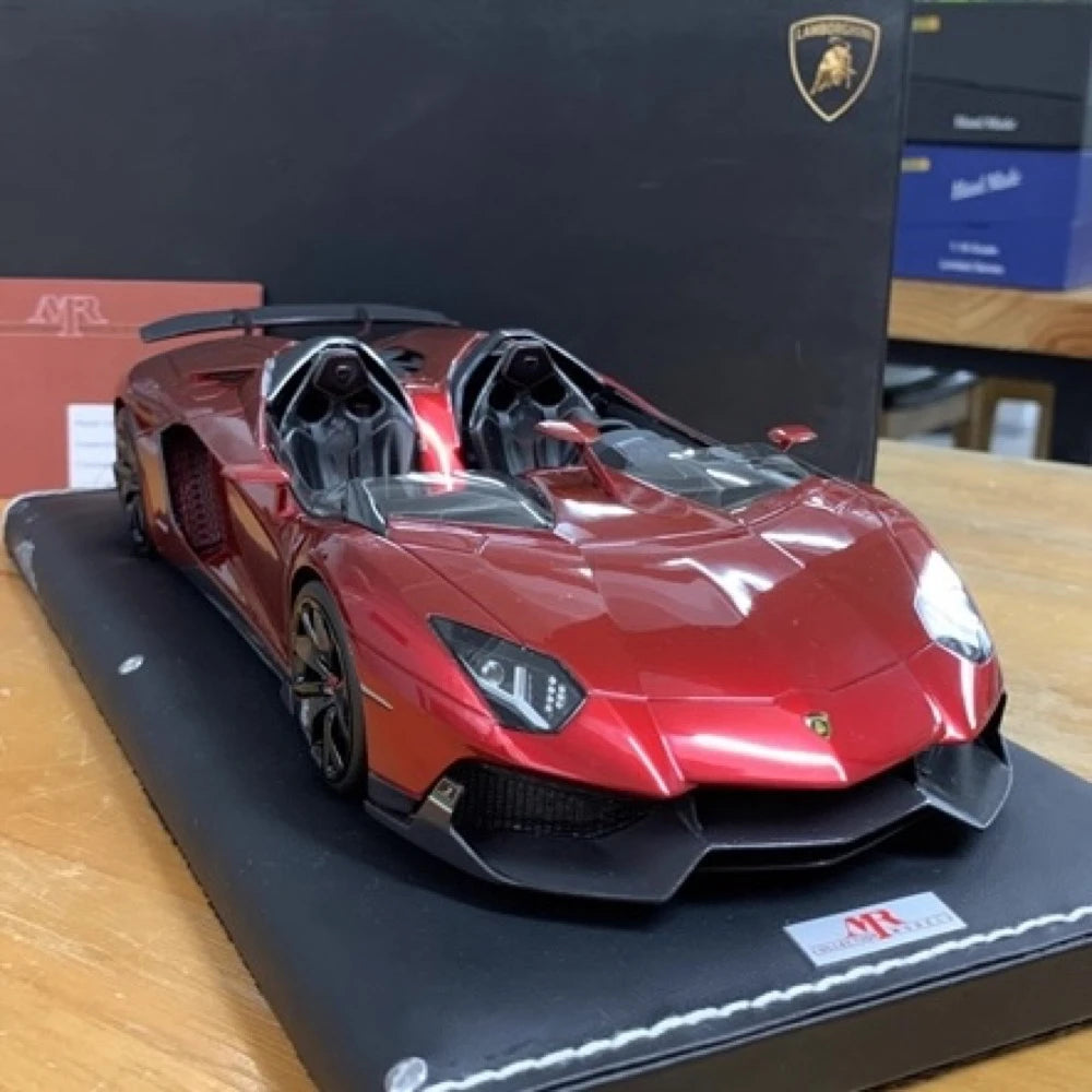 [MR Collection] 1:18 Lamborghini 2012 Aventador J rosso modellino di auto resina