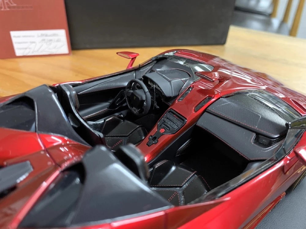 [MR Collection] 1:18 Lamborghini 2012 Aventador J rosso modellino di auto resina