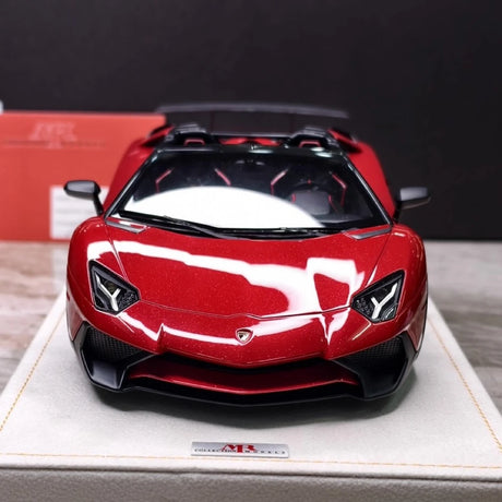 [MR collection] 1:18 Lamborghini 2015 Aventador LP750-4 SV Roadster rouge voiture miniature Resin