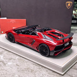 [MR Collection] 1:18 Lamborghini 2015 Aventador LP750-4 SV Roadster Red Model Car Resin
