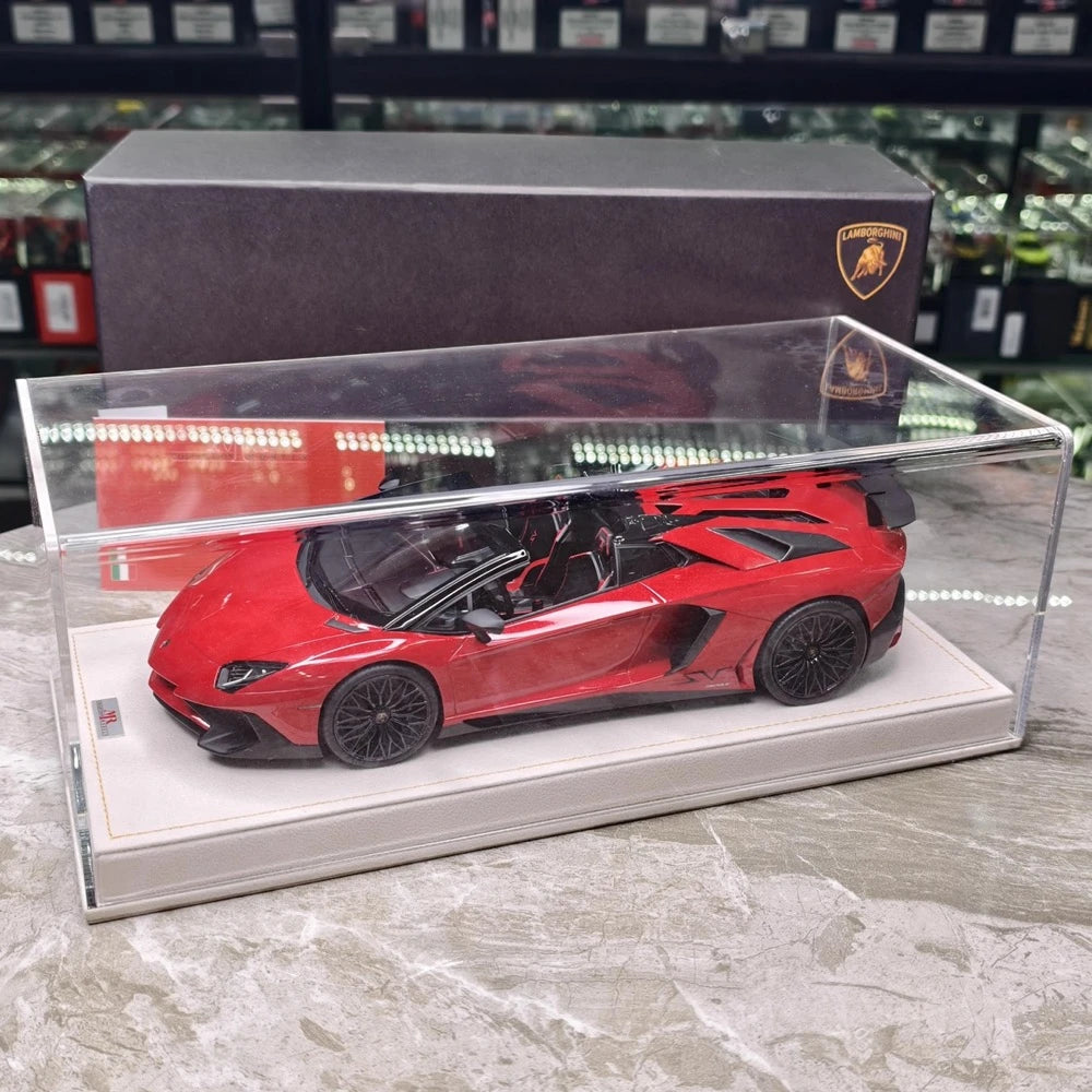 [MR Collection] 1:18 Lamborghini 2015 Aventador LP750-4 SV Roadster Red Model Car Resin