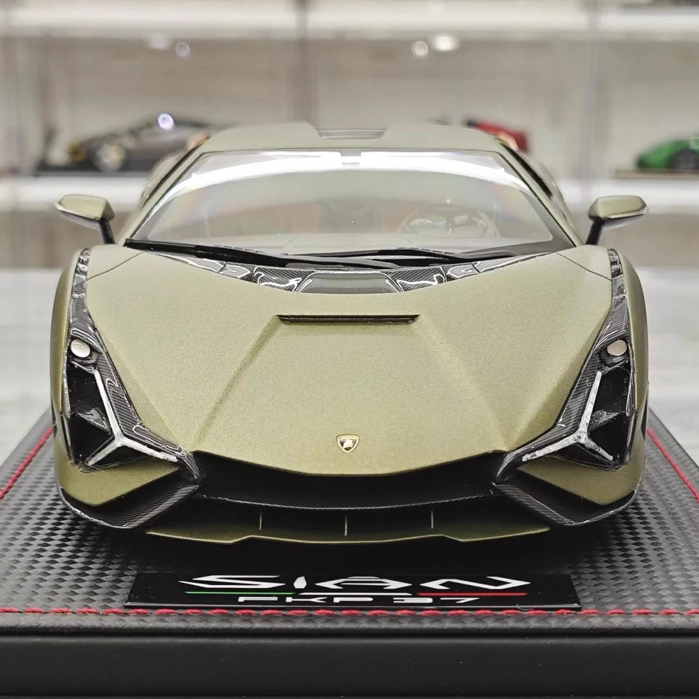 [MR Collection] 1:18 Lamborghini 2019 Sian FKP 37 Green Model Car Resin