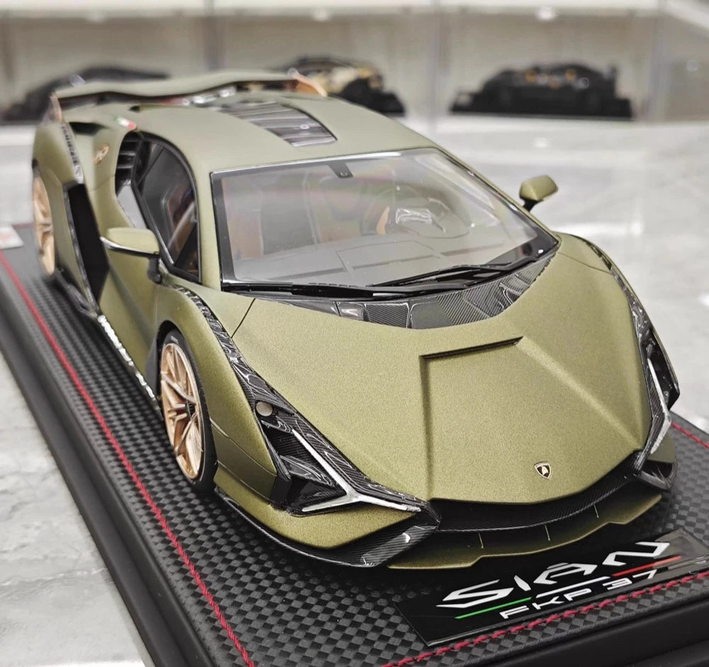 [MR Collection] 1:18 Lamborghini 2019 Sian FKP 37 Green Model Car Resin
