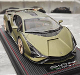 [MR Collection] 1:18 Lamborghini 2019 Sian FKP 37 Green Model Car Resin