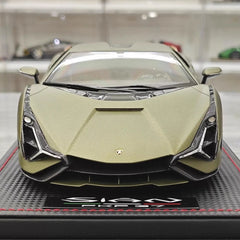 [MR Collection] 1:18 Lamborghini 2019 Sian FKP 37 Green Model Car Resin