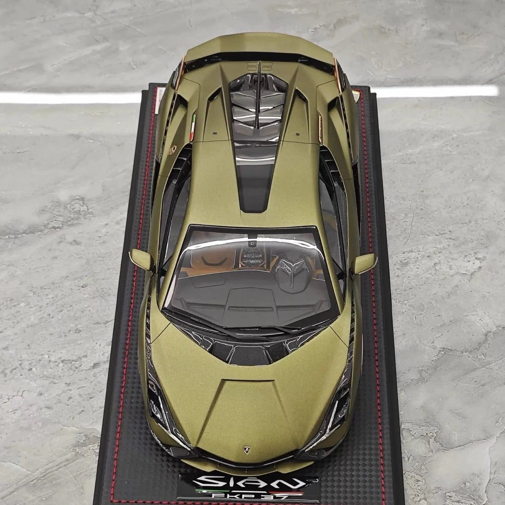 [MR Collection] 1:18 Lamborghini 2019 Sian FKP 37 Green Model Car Resin