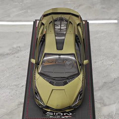 [MR Collection] 1:18 Lamborghini 2019 Sian FKP 37 Green Model Car Resin