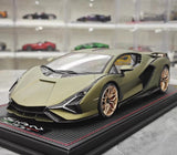 [MR Collection] 1:18 Lamborghini 2019 Sian FKP 37 Green Model Car Resin