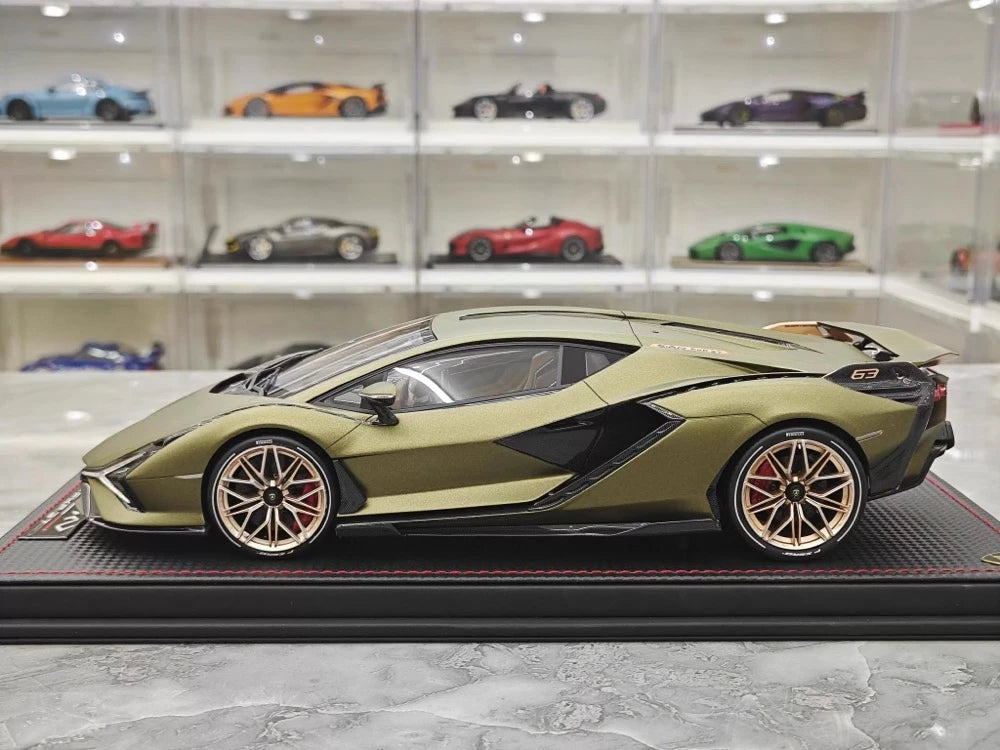[MR Collection] 1:18 Lamborghini 2019 Sian FKP 37 Green Model Car Resin