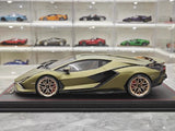 [MR Collection] 1:18 Lamborghini 2019 Sian FKP 37 Green Model Car Resin