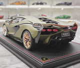 [MR Collection] 1:18 Lamborghini 2019 Sian FKP 37 Green Model Car Resin