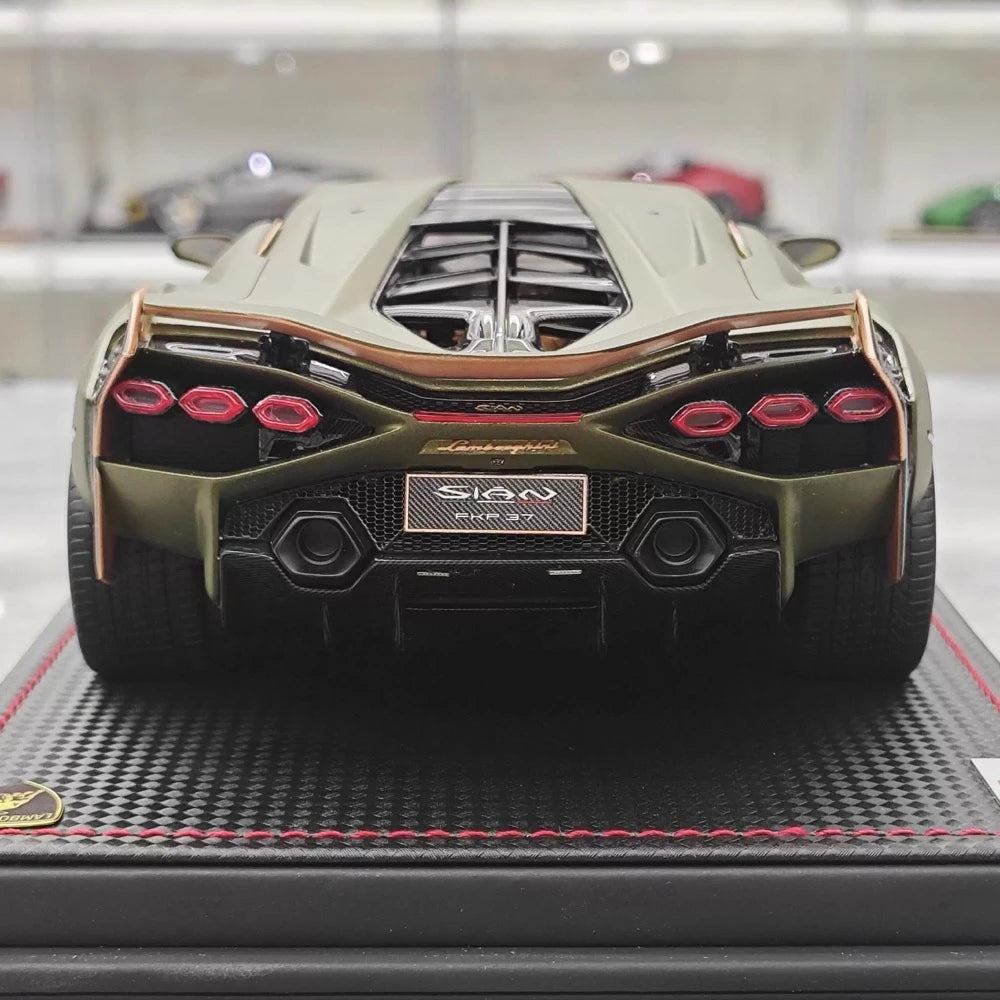 [MR Collection] 1:18 Lamborghini 2019 Sian FKP 37 Green Model Car Resin