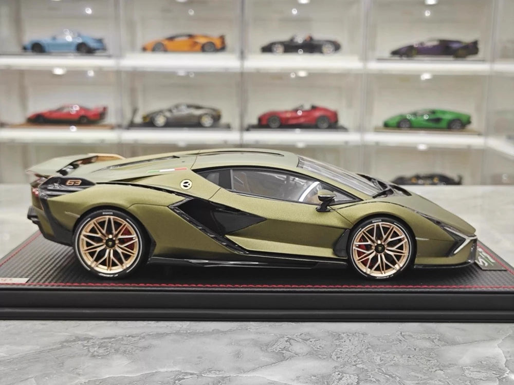 [MR Collection] 1:18 Lamborghini 2019 Sian FKP 37 Green Model Car Resin