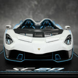 [MR Collection] 1:18 Lamborghini 2020 SC20 White Model Car Resin