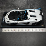 [MR Collection] 1:18 Lamborghini 2020 SC20 White Model Car Resin