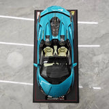 [MR Collection] 1:18 Lamborghini 2020 Sian Roadster Blue Model Car Resin