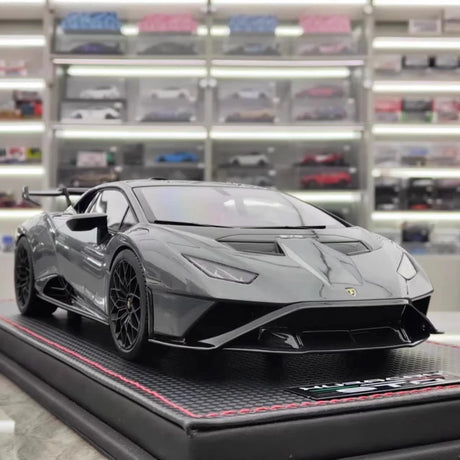 [MR collection] 1:18 Lamborghini 2021 Huracan STO gris voiture miniature Resin