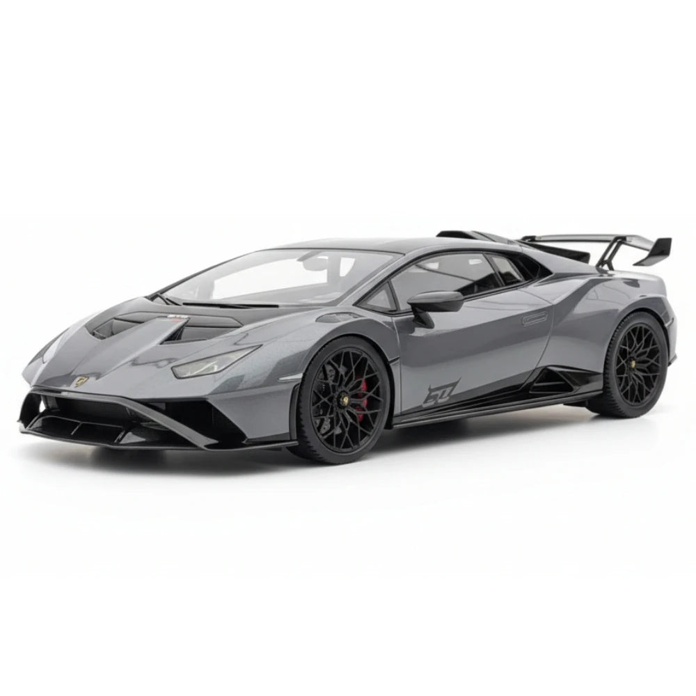 [MR Collection] 1:18 Lamborghini 2021 Huracan STO Gray Model Car Resin