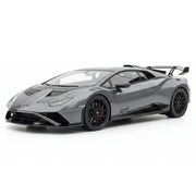 MR Collection Lamborghini 2021 Huracan STO الرمادي 1:18 – مجسم سيارة من الراتنج للعرض والاقتناء