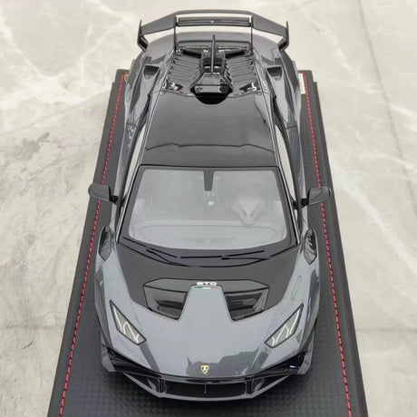 [MR collection] 1:18 Lamborghini 2021 Huracan STO gris voiture miniature Resin