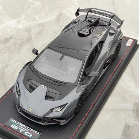 [MR collection] 1:18 Lamborghini 2021 Huracan STO gris voiture miniature Resin