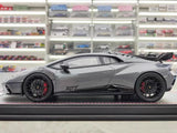[MR Collection] 1:18 Lamborghini 2021 Huracan STO Gray Model Car Resin