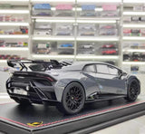 [MR Collection] 1:18 Lamborghini 2021 Huracan STO Gray Model Car Resin