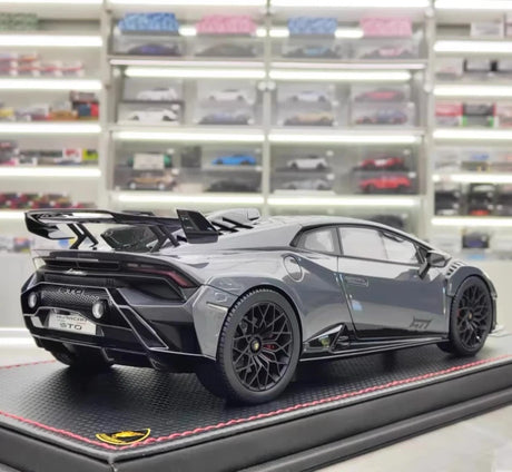[MR collection] 1:18 Lamborghini 2021 Huracan STO gris voiture miniature Resin