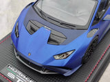 [MR Collection] 1:18 Lamborghini 2021 Huracan STO blauw modelauto Hars