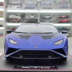 [MR Collection] 1:18 Lamborghini 2021 Huracan STO Blue Model Car Resin