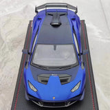 [MR Collection] 1:18 Lamborghini 2021 Huracan STO blauw modelauto Hars