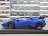 [MR Collection] 1:18 Lamborghini 2021 Huracan STO blauw modelauto Hars