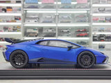 [MR Collection] 1:18 Lamborghini 2021 Huracan STO blauw modelauto Hars