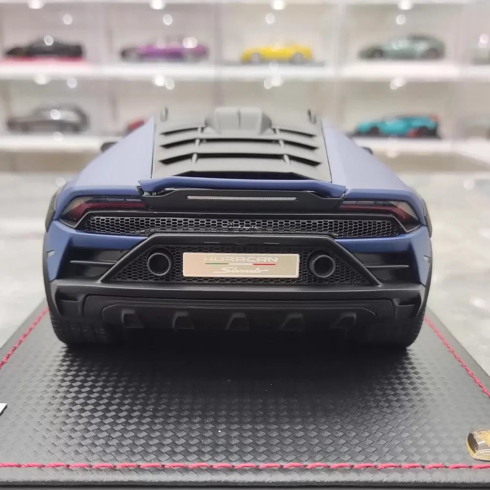 [MR collection] 1:18 Lamborghini 2022 Huracan Sterrato bleu voiture miniature Resin