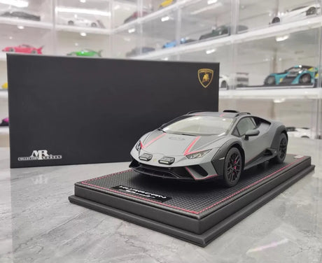 [MR Collection] 1:18 Lamborghini 2022 Huracan Sterrato Gray Model Car Resin