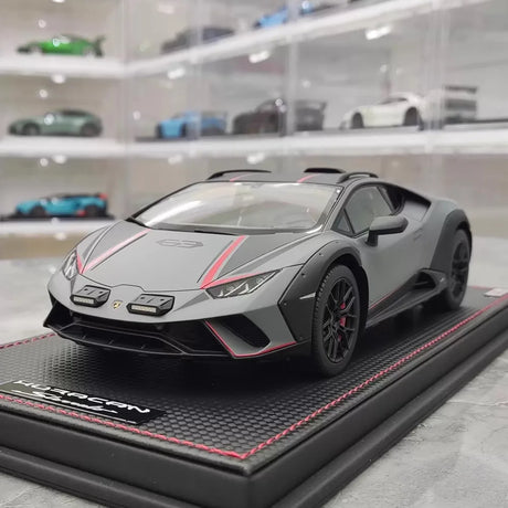 [MR Collection] 1:18 Lamborghini 2022 Huracan Sterrato Gray Model Car Resin